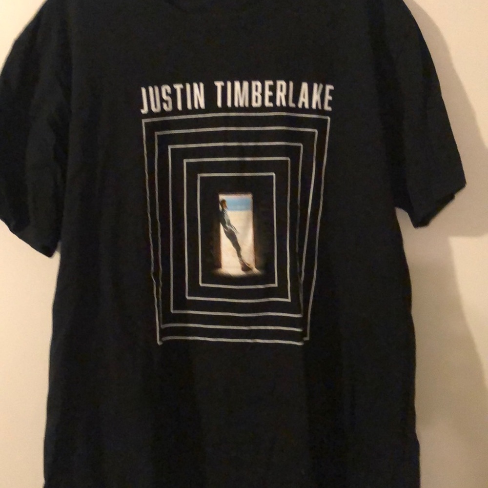 Justin Timberlake black XL t-shirt